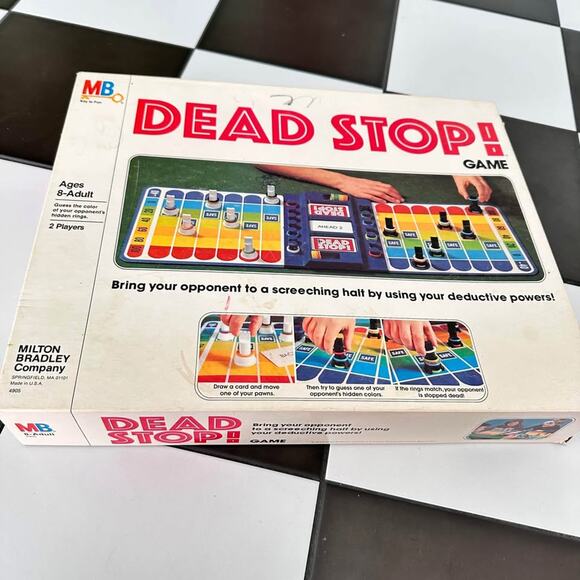 Vintage 1970s Dead Stop strategy board game x2 players - Picture 2 of 5